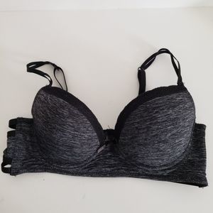 Bra 34B Black and Gray underwire.